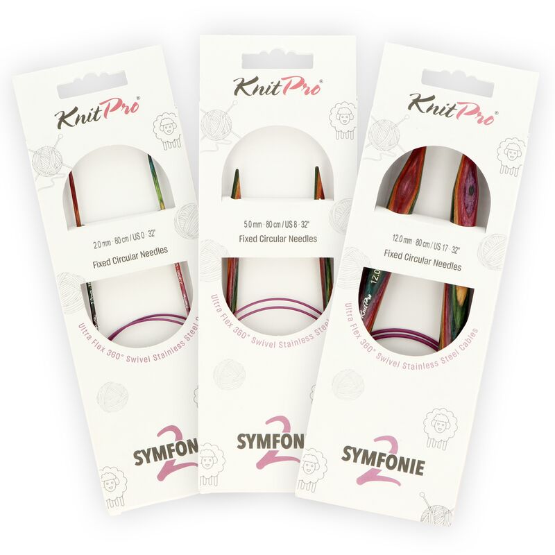 KnitPro Symfonie2 kruhové pletací jehlice 80 cm