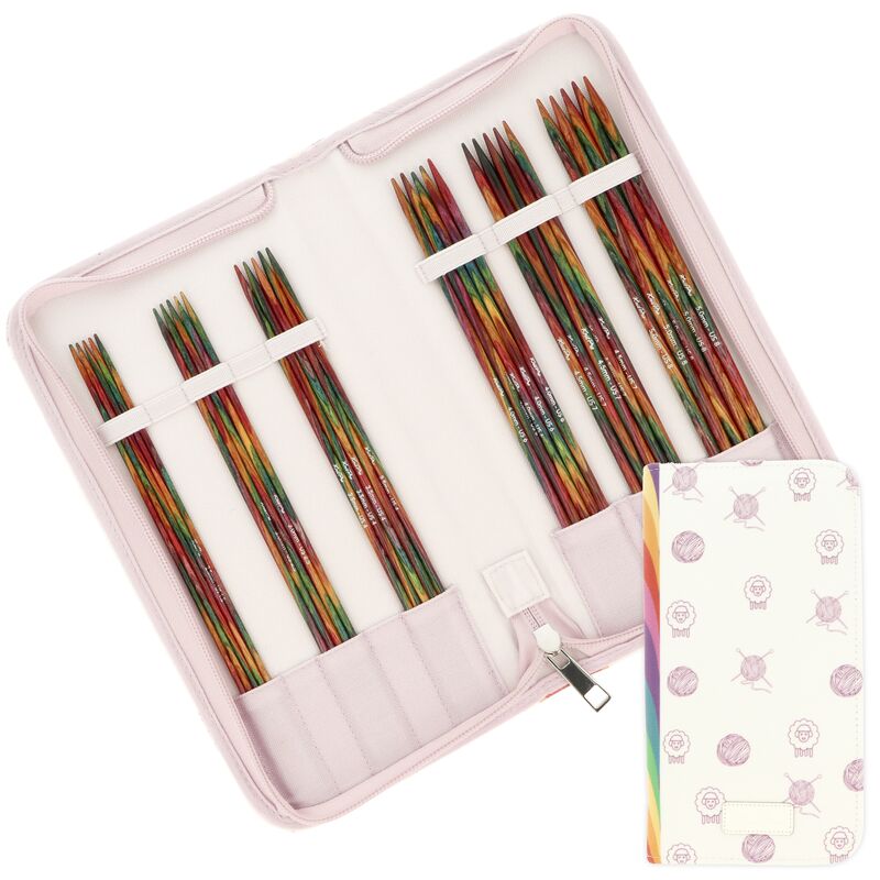 KnitPro Symfonie2 sada ponožkových jehlic na pletení 20 cm