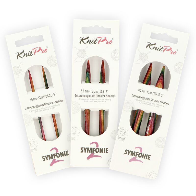 KnitPro Symfonie2 vyměnitelné kruhové jehlice 13 cm
