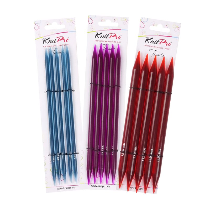 Akrylové ponožkové jehlice Knitpro Trendz 20 cm