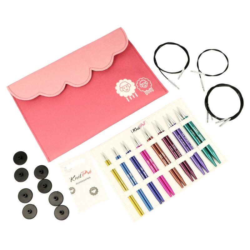 KnitPro Zing Deluxe Set vyměnitelných pletacích jehlic 13cm