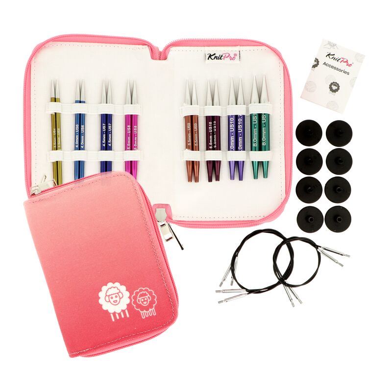 KnitPro Zing Deluxe Sada vyměnitelných kruhových jehlic 10cm