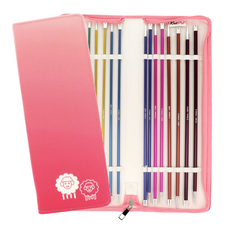 KnitPro Zing Sada rovných pletacích jehlic 30 cm