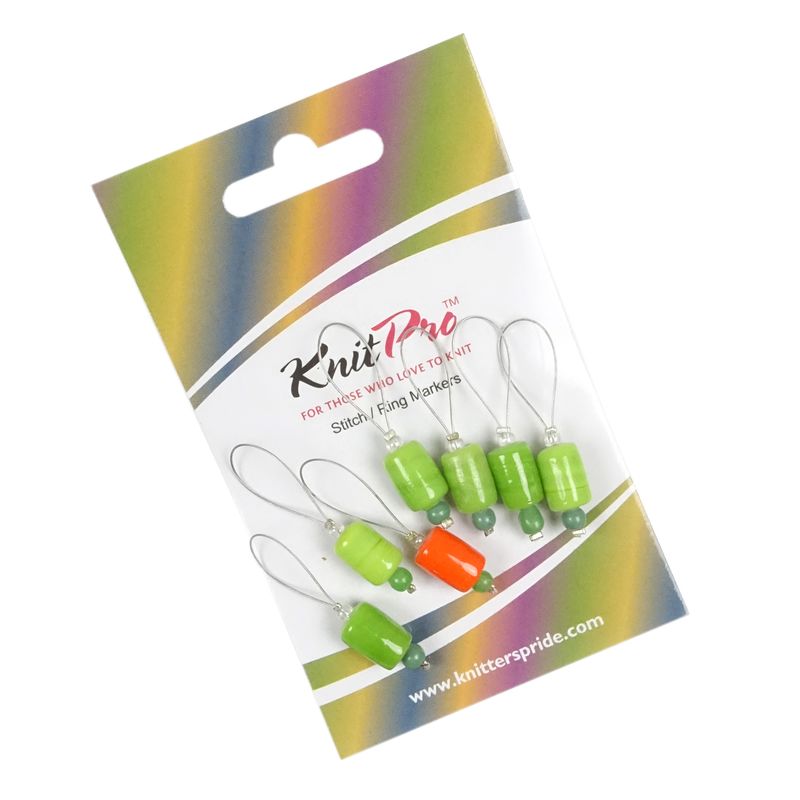 Knitpro Zooni zelené zoznačovače vzorů 7 kusů