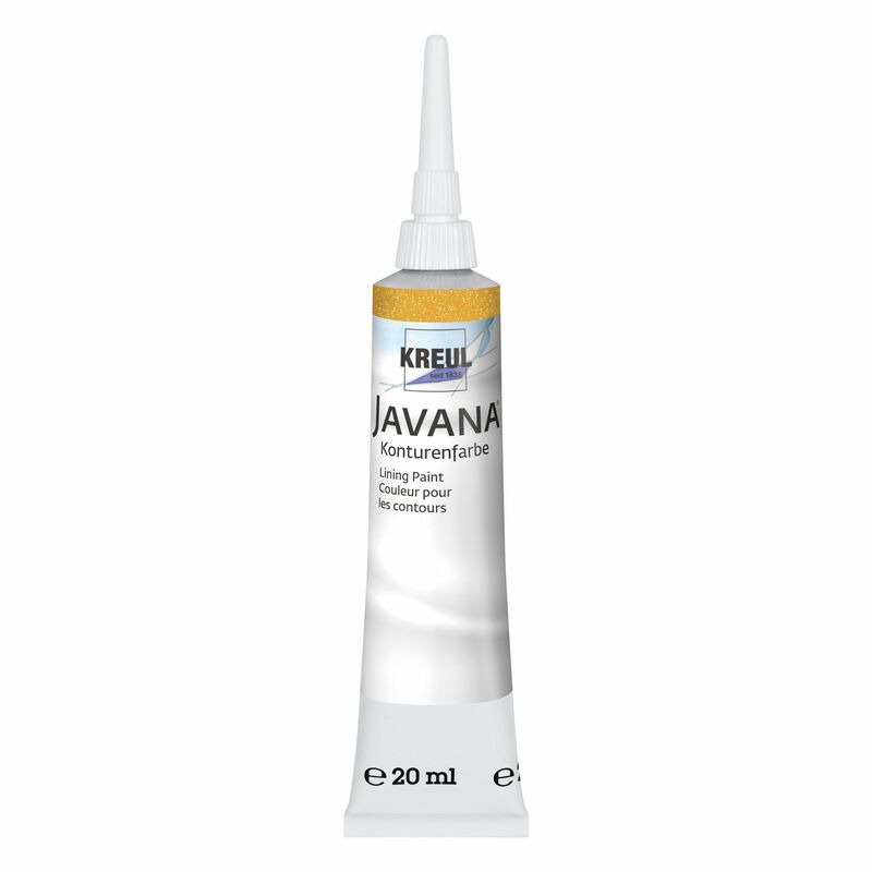 Konturovací barva na textil JAVANA zlatá 20ml