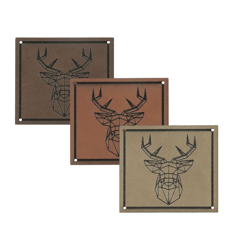 Kožená visačka Jelen 4,3 x 4,3 cm