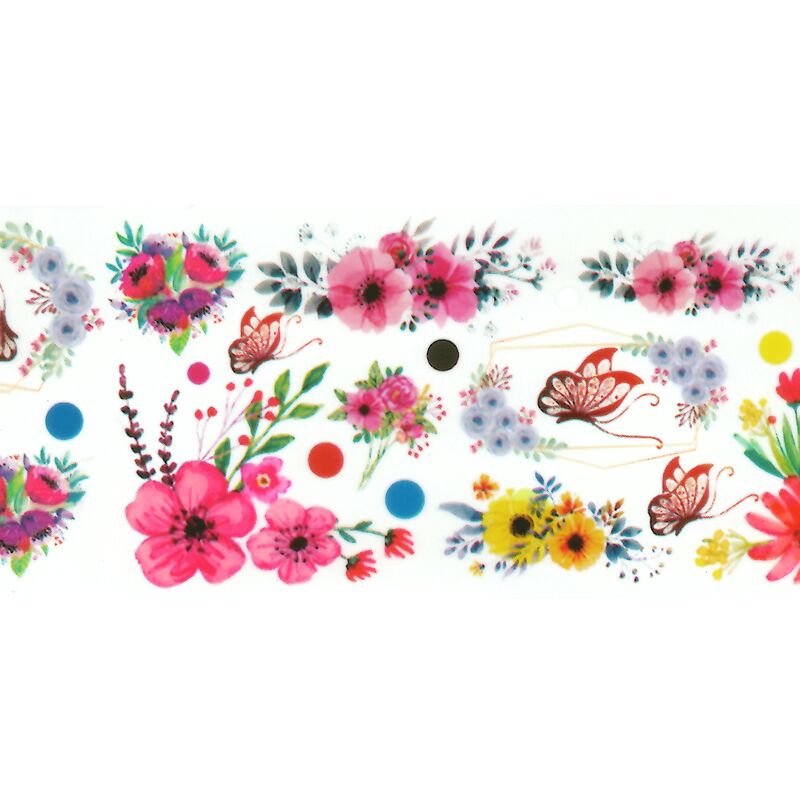 Květinová transfer folie Rossart 100cm