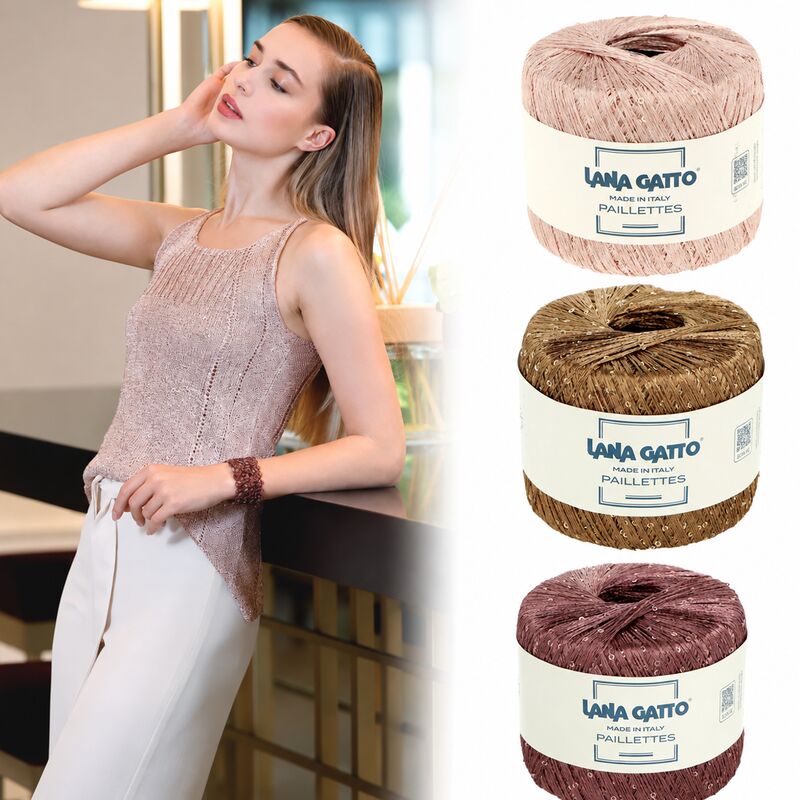 Lana Gatto Paillettes 25g 195m