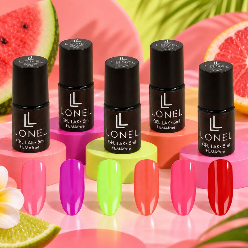 LONEL HEMA free gel lak 5ml - Summer Fruit
