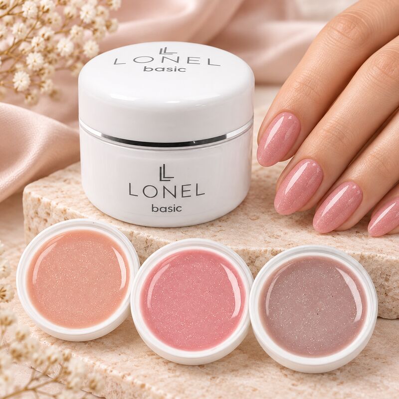 LONEL UV gel cover shine 15ml - různé barvy