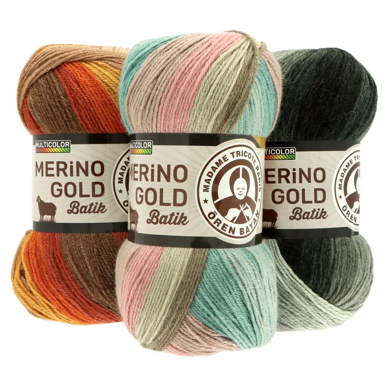 Madame Tricote Paris Merino Gold Batik 100g 400m | Noezon.cz