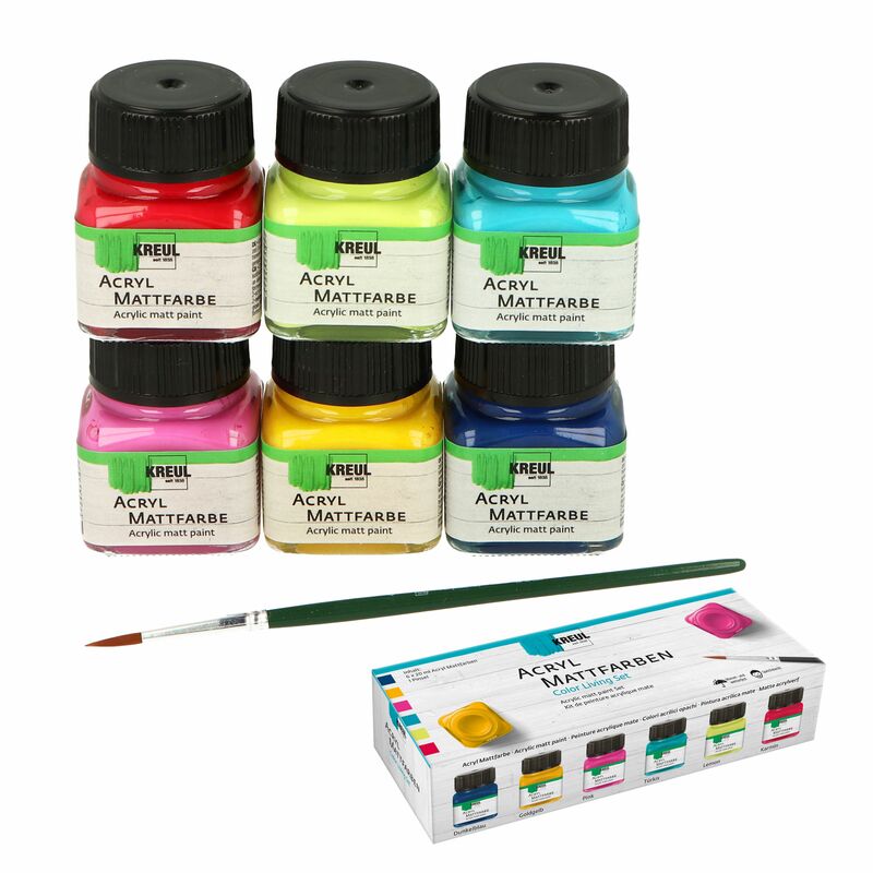 Akrylové barvy KREUL Color Living set 6 x 20ml