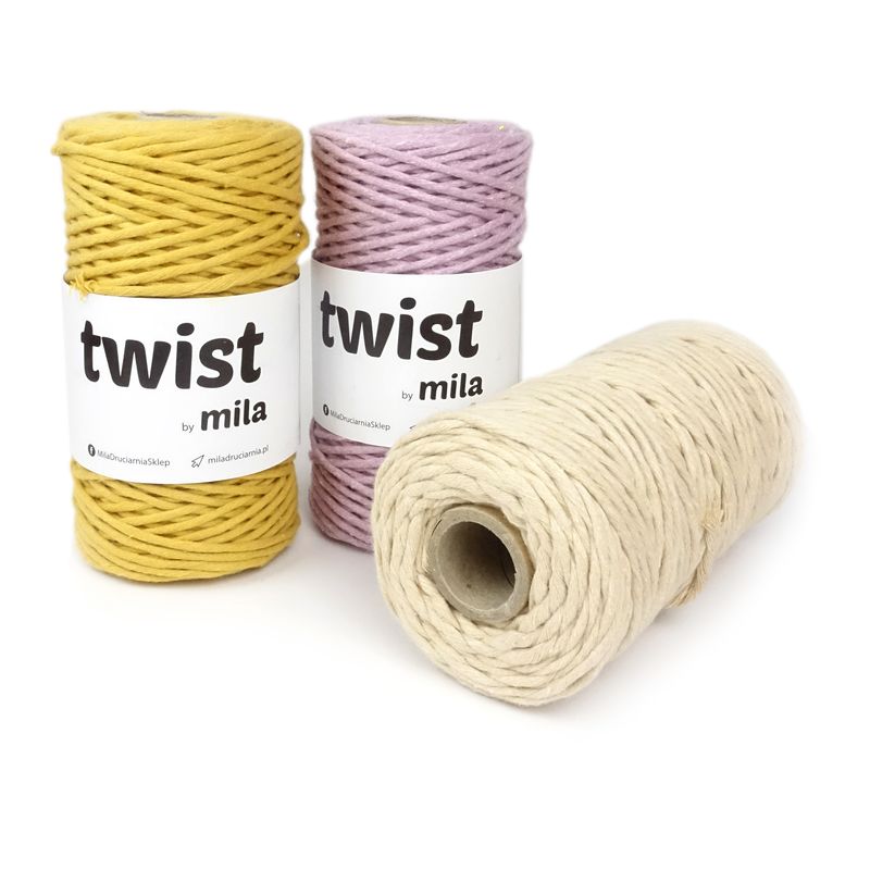 Mila Twist macrame provázek 3mm 330g 100m