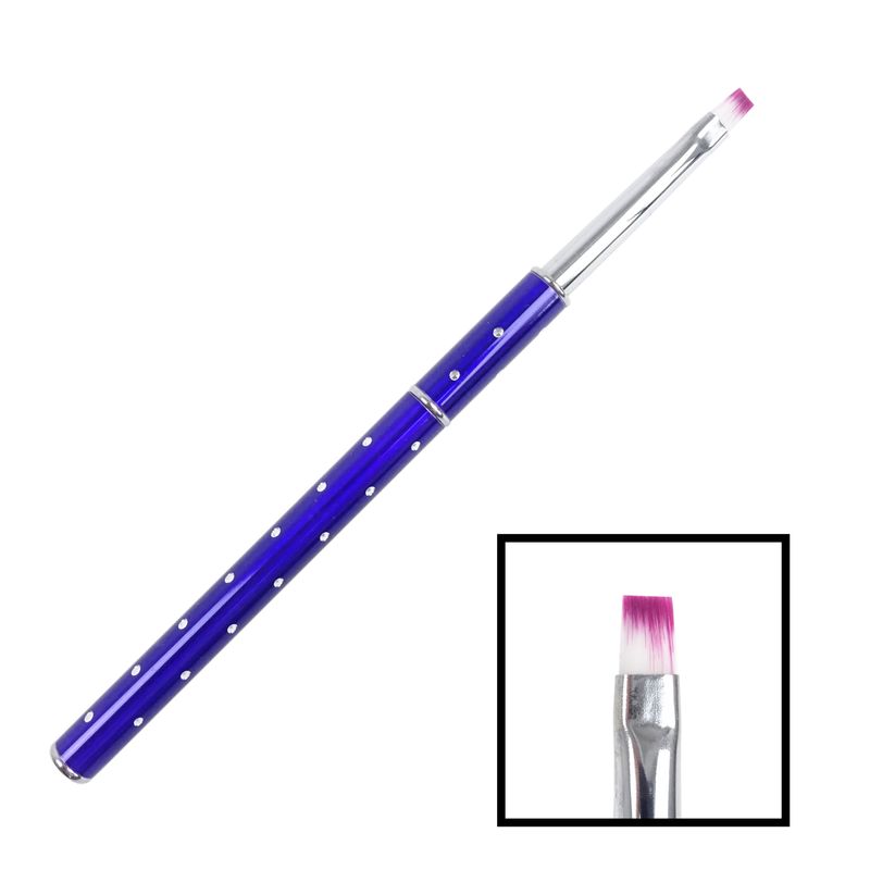 Modrý štětec na gel č. 4