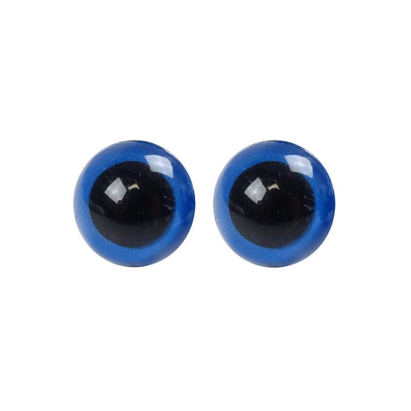 Ideal bezpečnostní oči s pojistkou modré 12 mm 5 párů
