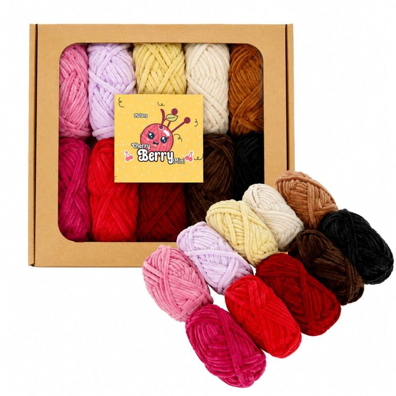 Natana Cherry Berry Mini Color Pack 10 x 20g 24m - růžové a červené barvy