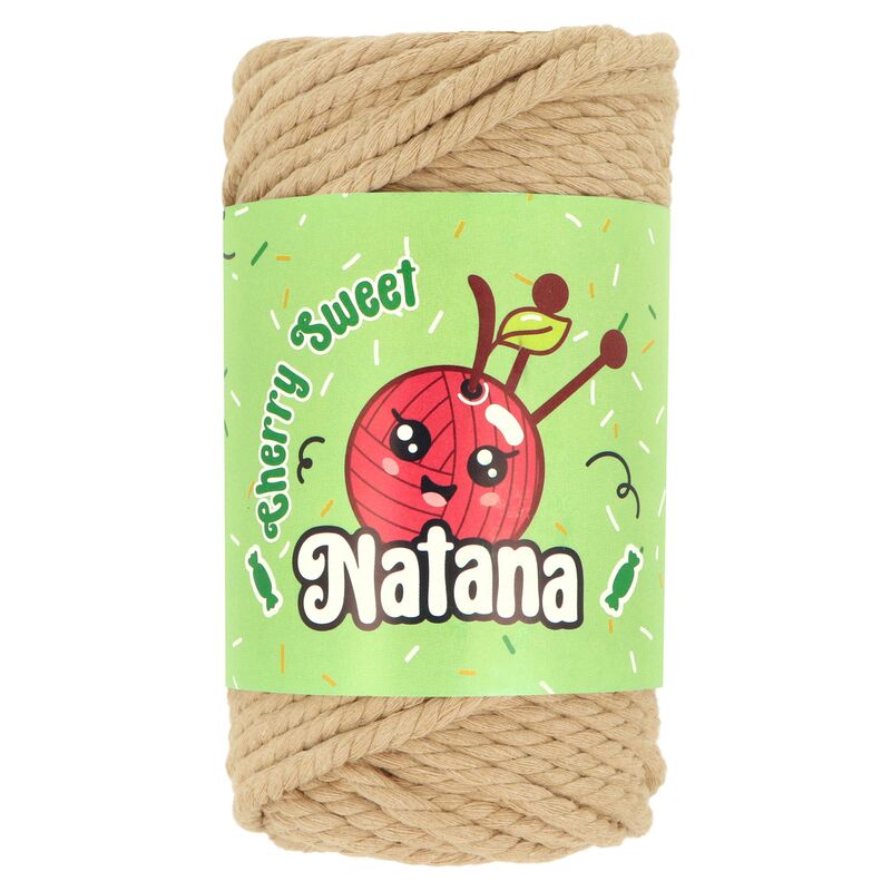 Natana Cherry Sweet rope macrame provázek 15 béžový