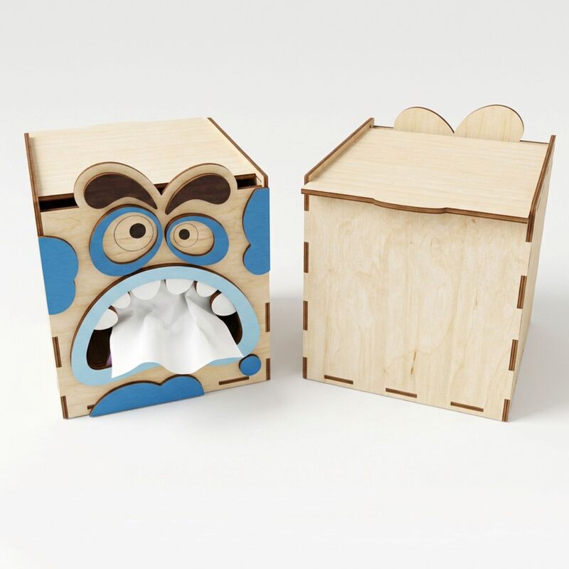 Natana dětská krabička na ubrousky Funny Box 14 x 14 cm