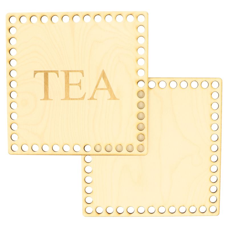 Natana dřevěný set Tea na obháčkování 20 x 20cm