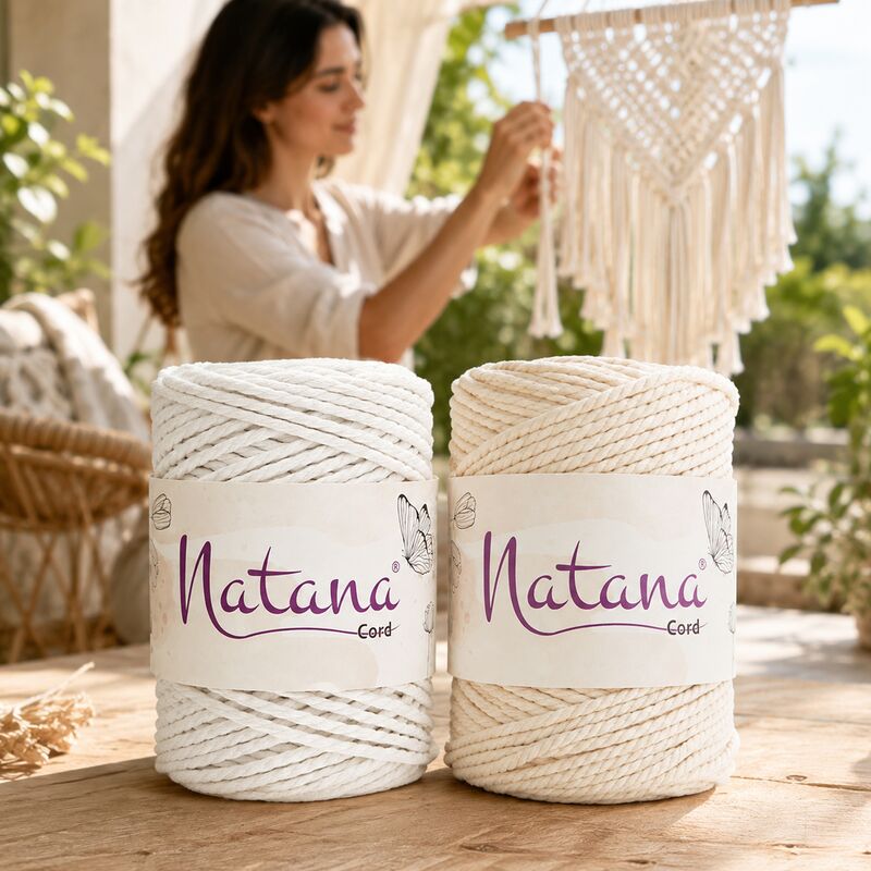 38 NATANA Macrame Rope šňůra 5mm 500g 50m