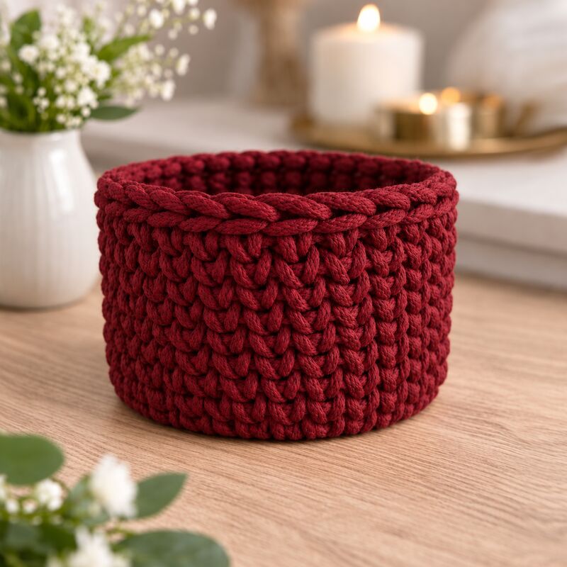 Natana sada na háčkovaný košík 15cm