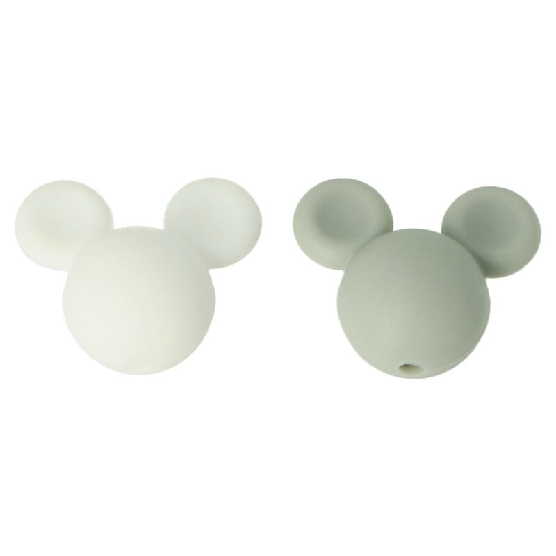 Natana silikonové korálky Mickey Mouse 2 x 2,3 mm 1 kus