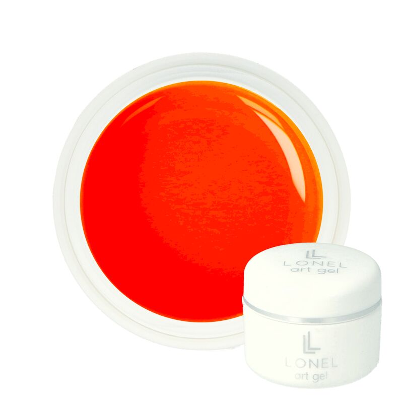 Neonově oranžový paint gel LONEL 5ml