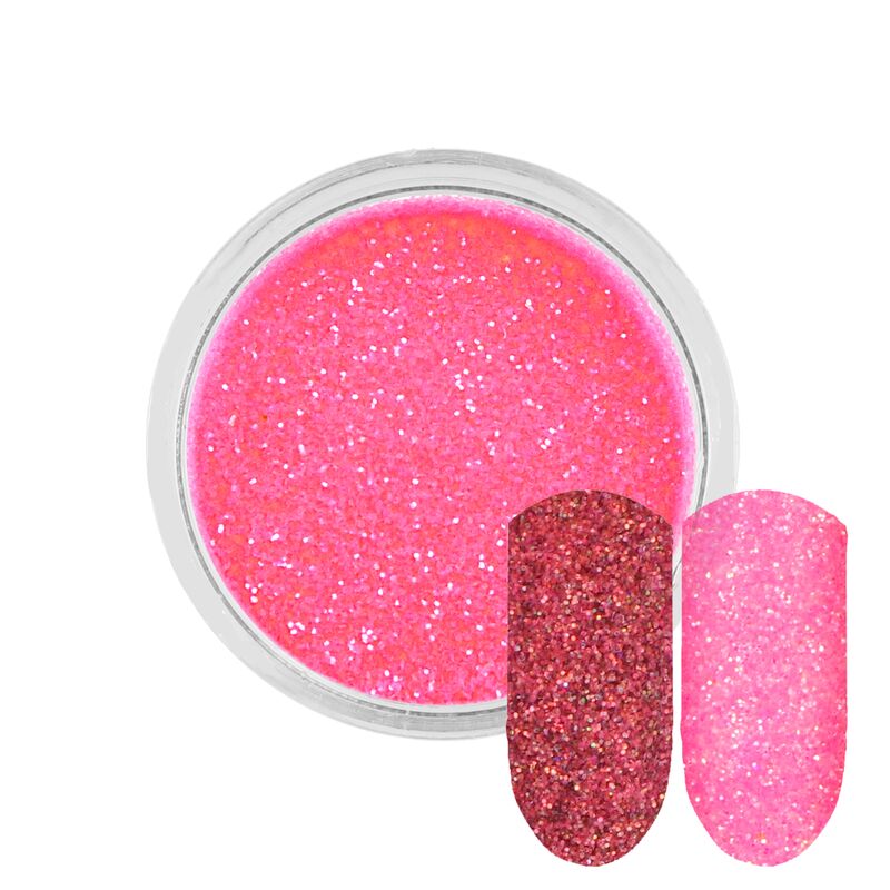 Neonově růžový prášek Rossart 0,2mm 3ml