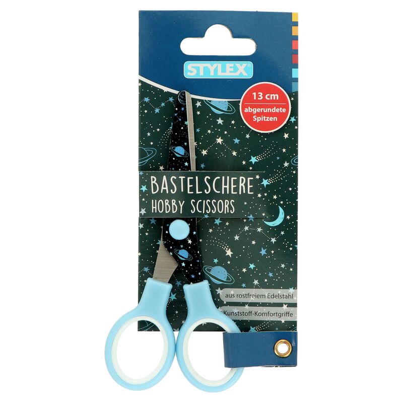 Nůžky s motivem pro děti 13cm modré
