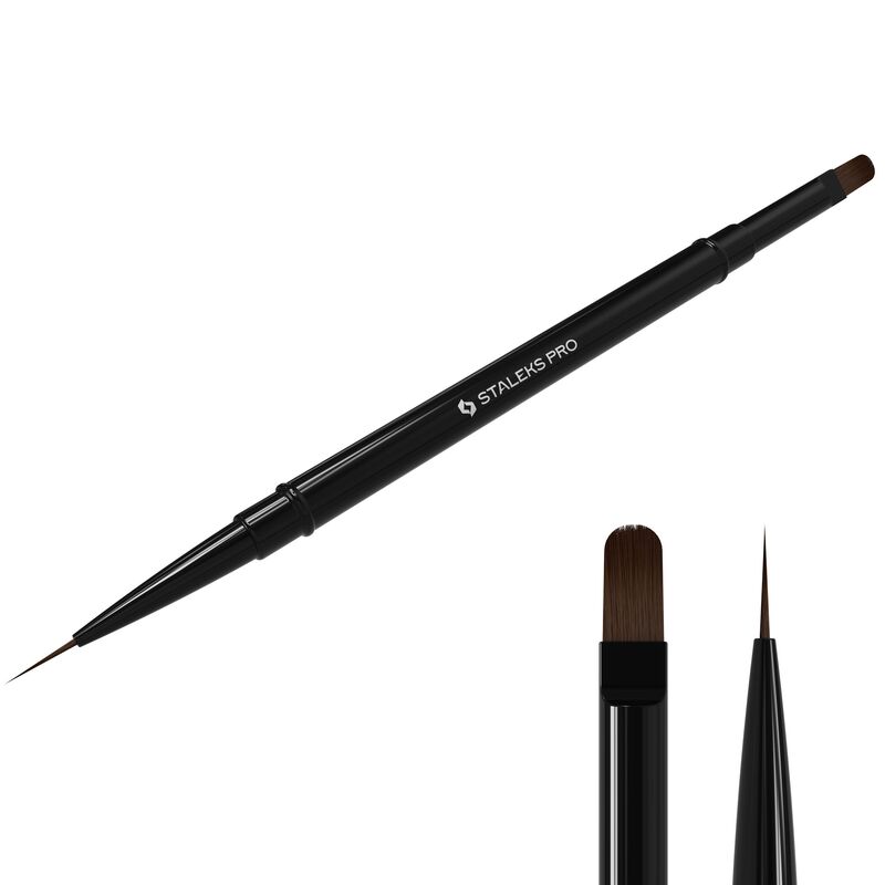 Oboustranný štětec STALEKS Expert liner 10 mm / for gel 11 mm