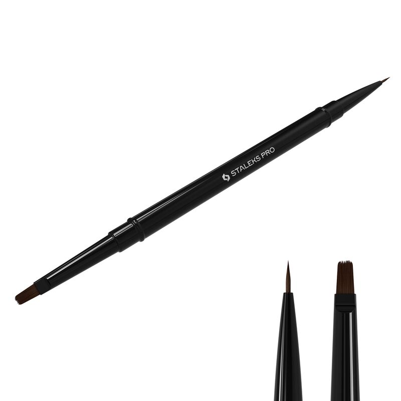 Oboustranný štětec STALEKS Expert liner 7mm/for gel 7mm
