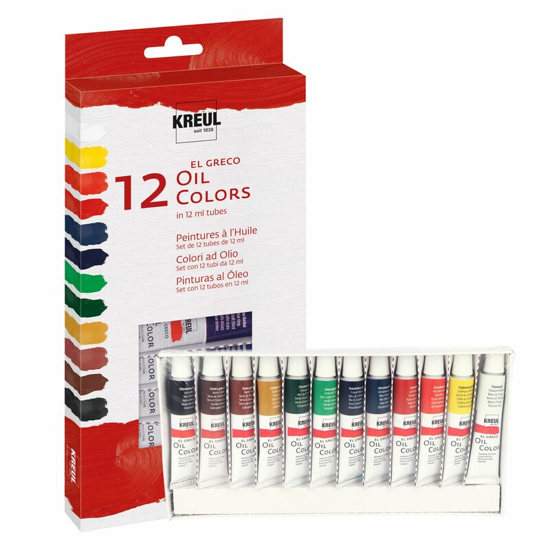 KREUL El Greco olejové barvy 12 x 12ml