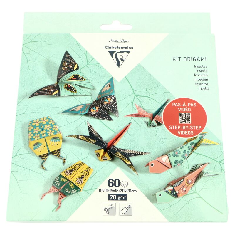 Origami sada 60 listů - hmyz