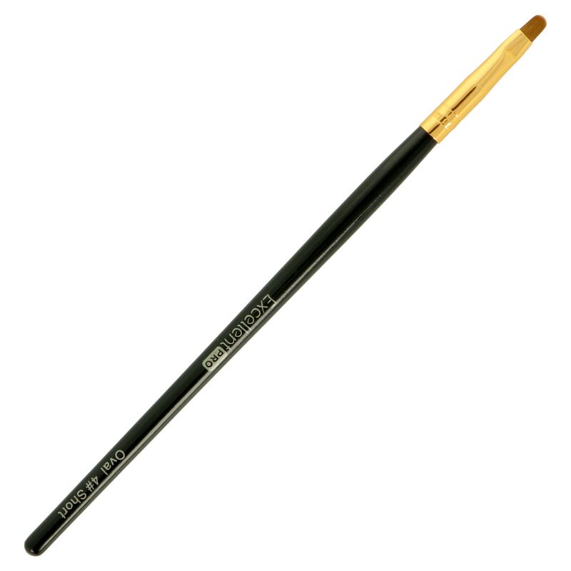 Oválný štětec č.4 na gelové nehty 6 mm
