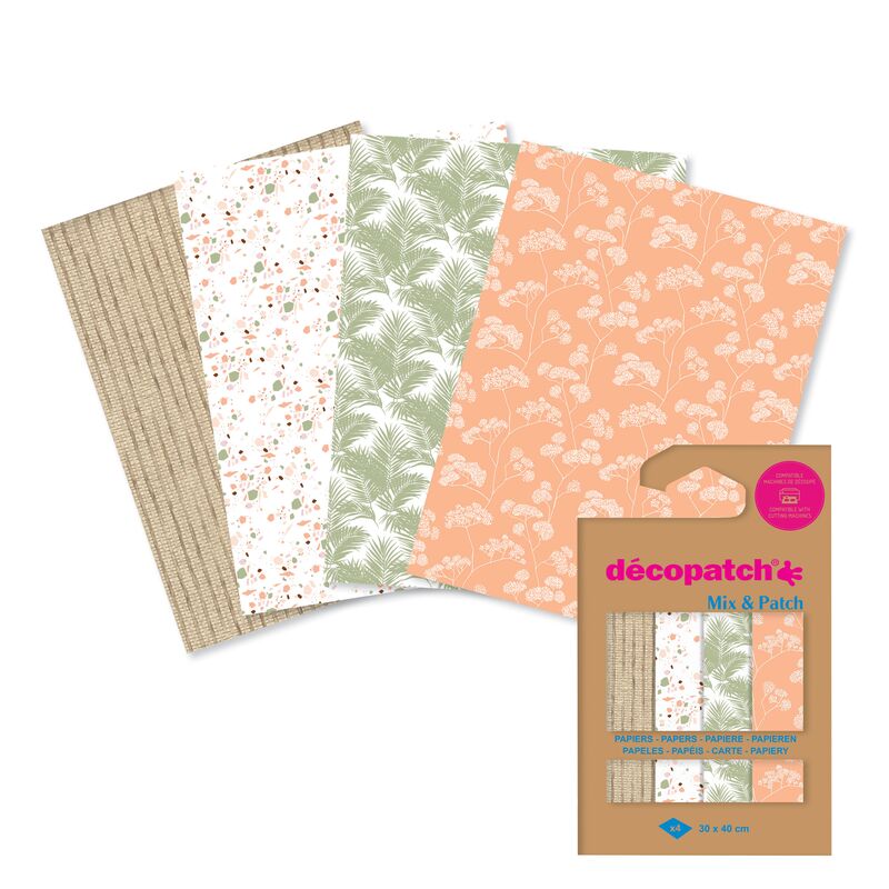 Papíry na decoupage Mix & Patch Terracotta