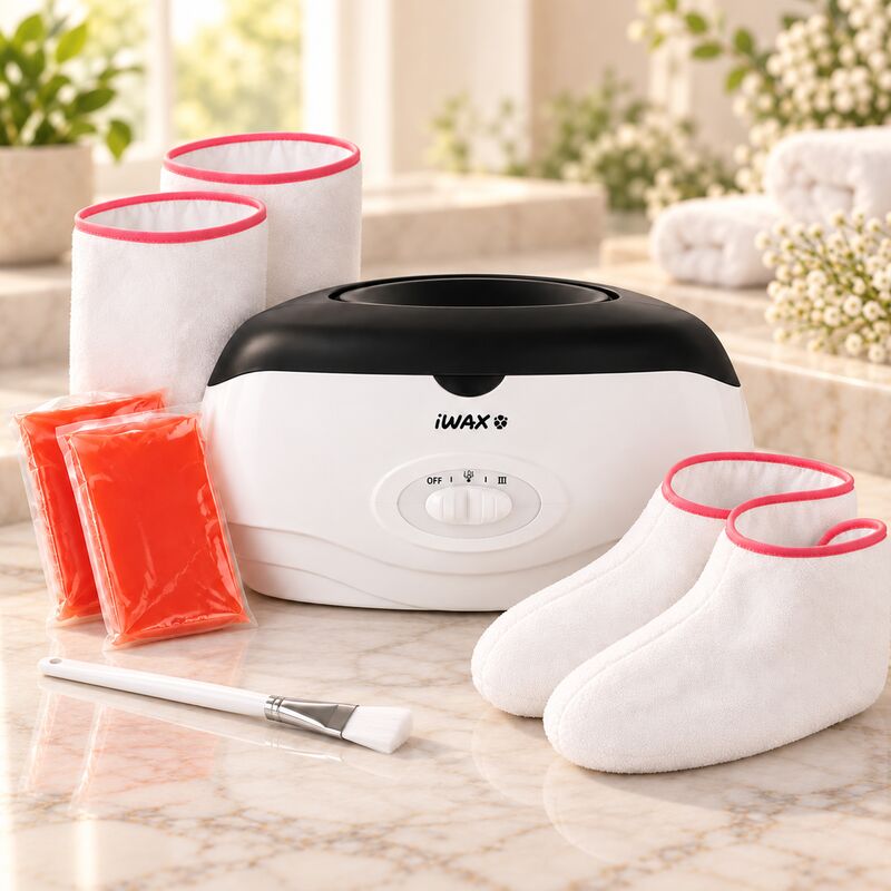 Parafínová vana iWax 300 W – sada s 900 g parafínu a příslušenstvím