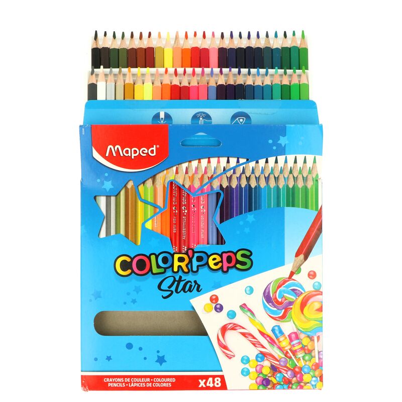 Trojhranné pastelky MAPED "COLOR`PEPS" 48 ks