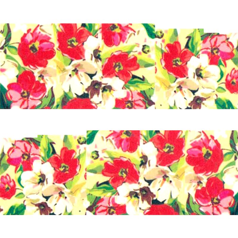 Barevné vodolepky květin
