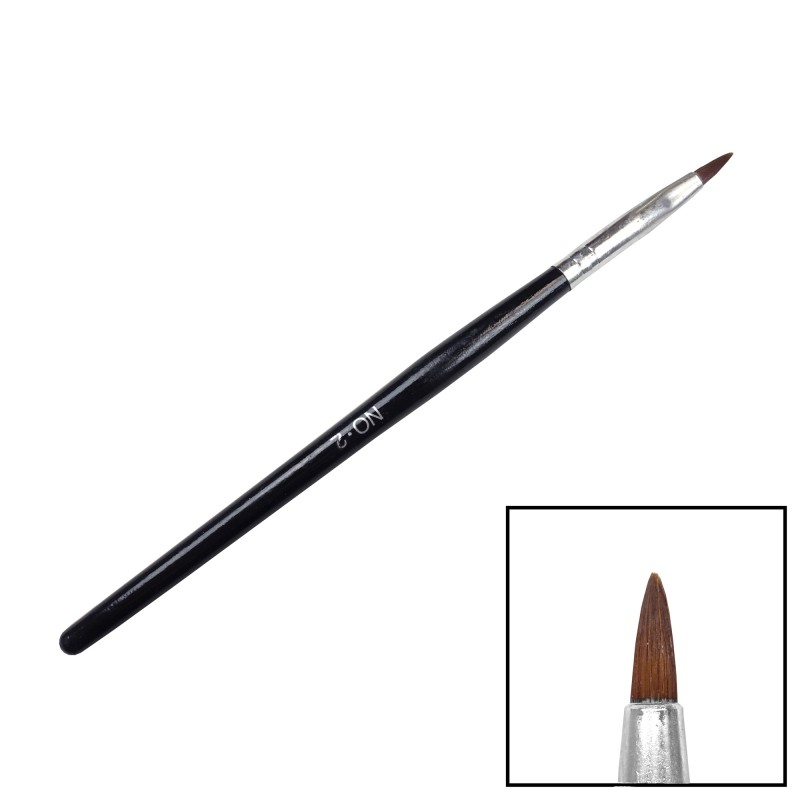 Plochý štětec č.2 na akryl 10 mm