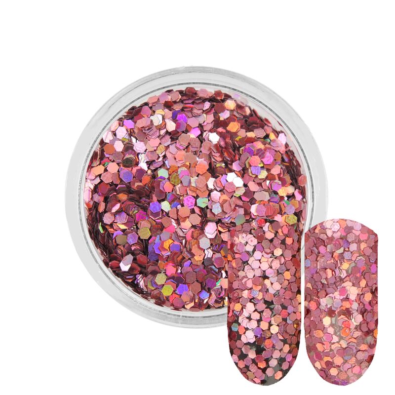 Rossart světle růžové třpytky 1mm 3ml