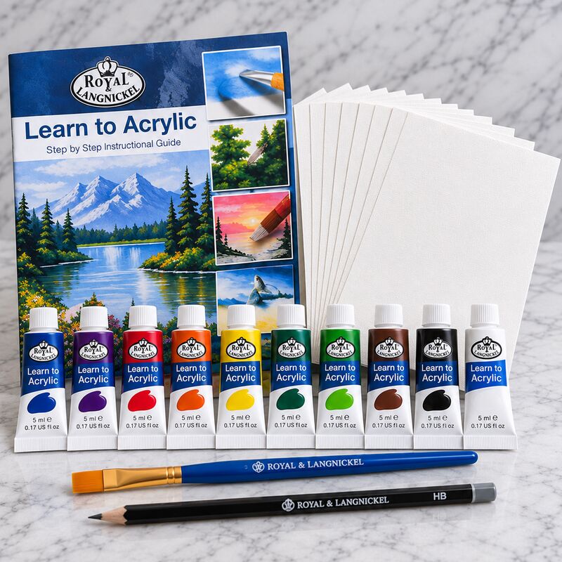 Royal & Langnickel Learn To Acrylic 23 ks – sada pre začátečníky