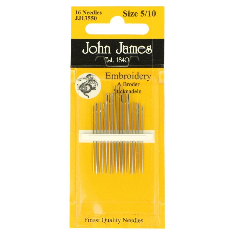 Ruční vyšívací jehly jemné John James 5/10 | Noezon.cz