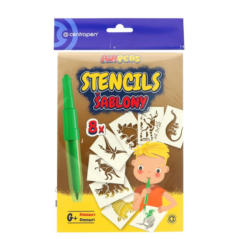 Šablony papírové CENTROPEN Dinosauři 8ks
