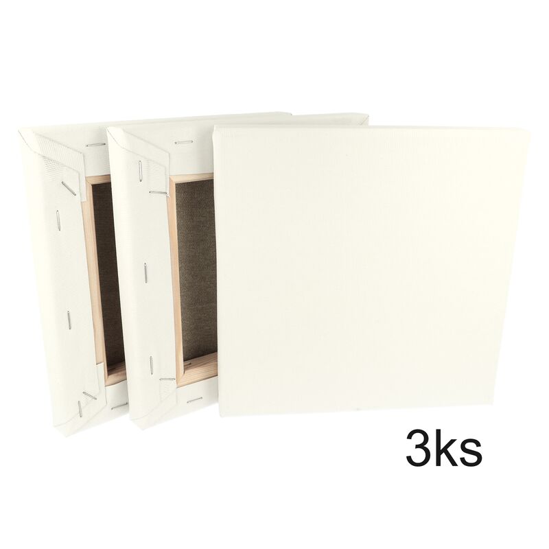 Sada 3 malířských pláten na rámu 20 x 20 cm 320 g/m2