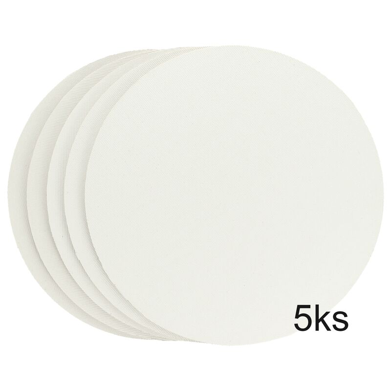 Sada 5 ks malířských pláten na lepence 20 cm - kulaté