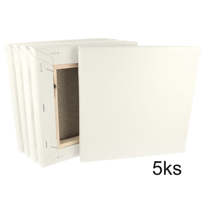 Sada 5 malířských pláten na rámu 20 x 20 cm 320 g/m2