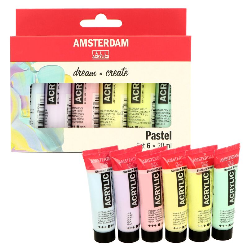 Sada akrylových barev Amsterdam Pastel 6 x 20 ml