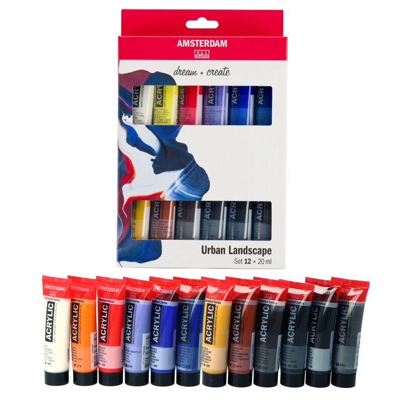 Sada akrylových barev Amsterdam Urban Landscape 12 x 20 ml