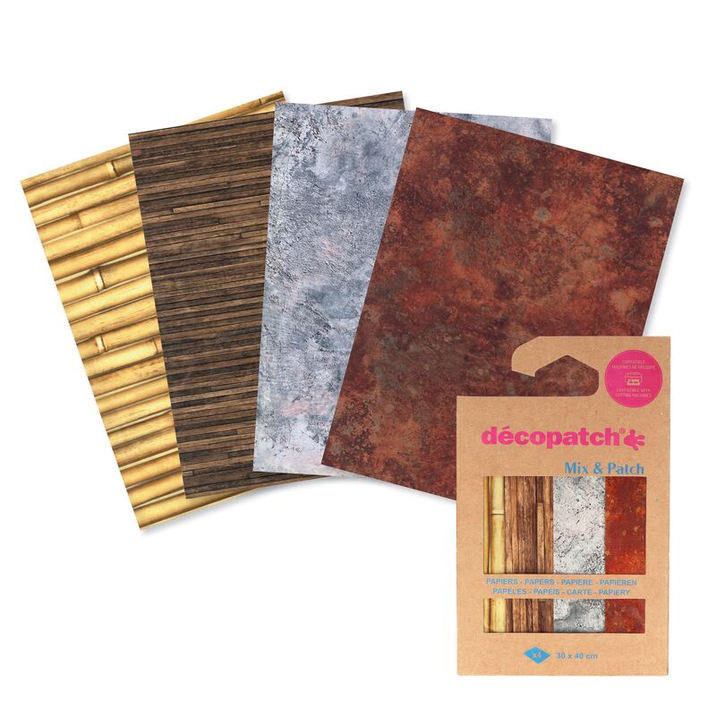 Sada papírů na decoupage Mix & Patch - materiály