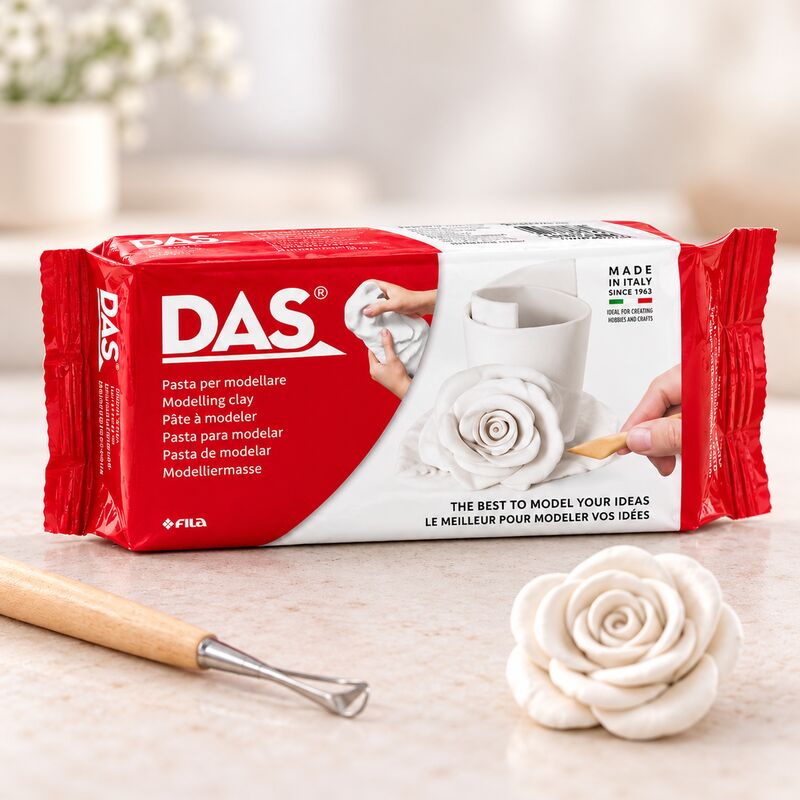 Samotvrdnoucí modelovací hmota DAS 500 g – bílá